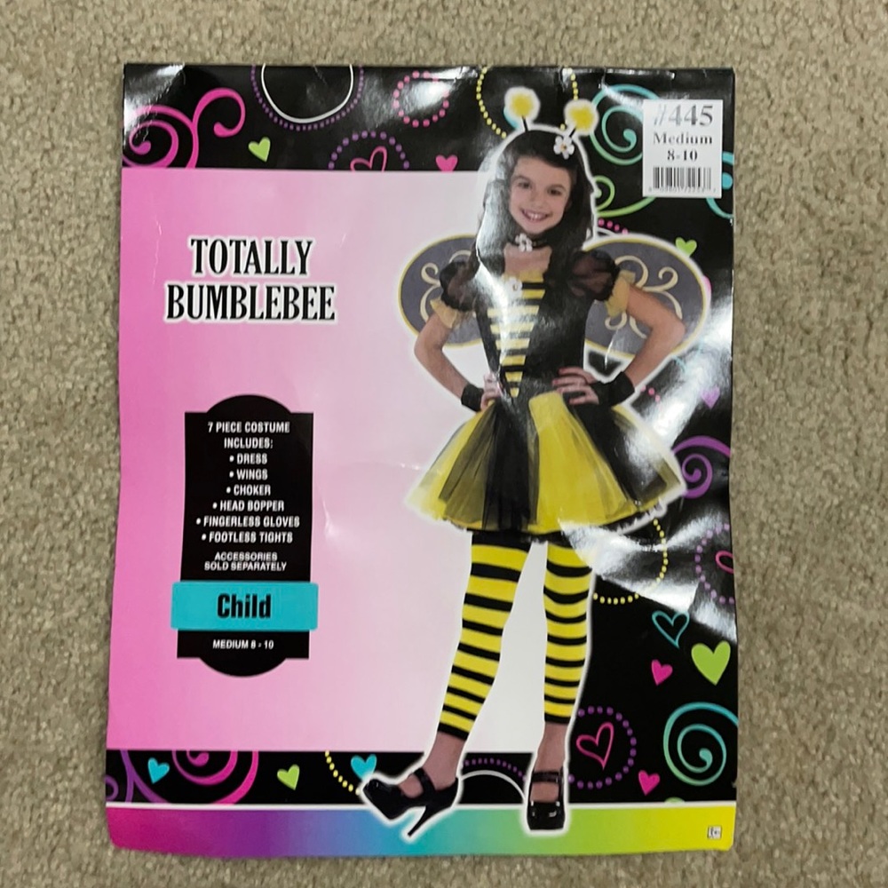 Bumblebee Child Costume size medium 8-10